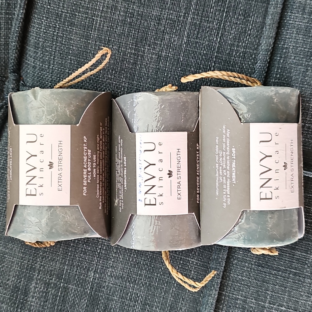 Envy U Skincare Extra Strength Facial Soap (3bars)